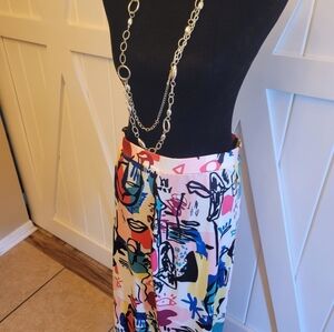 Colorful Abstract Women's Pencil Skirt